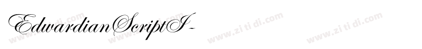 EdwardianScriptI字体转换