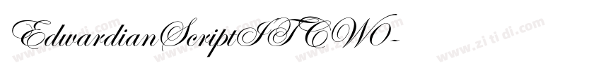 EdwardianScriptITCW0字体转换 EdwardianScriptITCW0字体转换