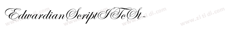 EdwardianScriptITcSt字体转换