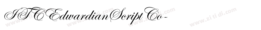ITCEdwardianScriptCo字体转换 ITCEdwardianScriptCo字体转换