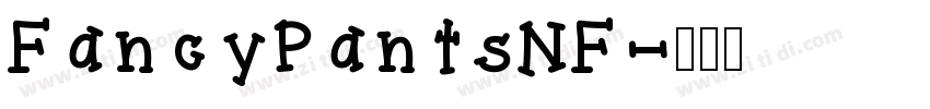 FancyPantsNF字体转换