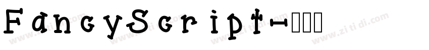 FancyScript字体转换