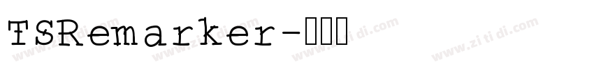 TSRemarker字体转换