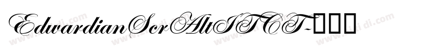 EdwardianScrAltITCT字体转换