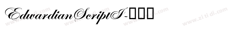 EdwardianScriptI字体转换