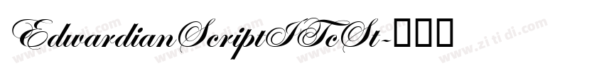 EdwardianScriptITcSt字体转换