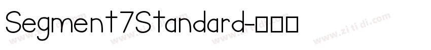 Segment7Standard字体转换
