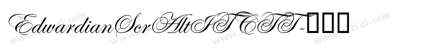 EdwardianScrAltITCTT字体转换