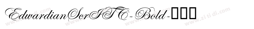 EdwardianScrITC-Bold字体转换