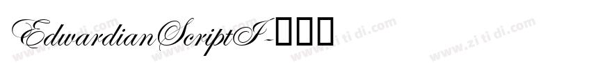 EdwardianScriptI字体转换