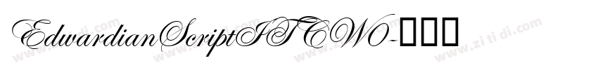 EdwardianScriptITCW0字体转换 EdwardianScriptITCW0字体转换
