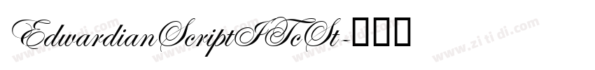 EdwardianScriptITcSt字体转换