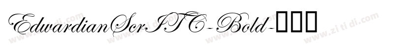 EdwardianScrITC-Bold字体转换