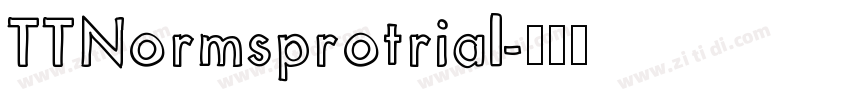 TTNormsprotrial字体转换