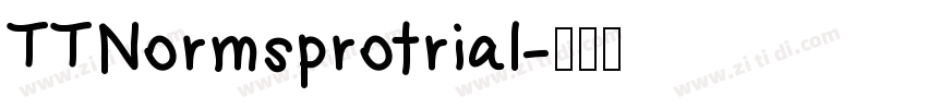 TTNormsprotrial字体转换