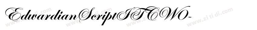 EdwardianScriptITCW0字体转换 EdwardianScriptITCW0字体转换