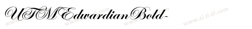 UTMEdwardianBold字体转换