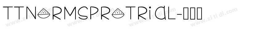 TTNormsprotrial字体转换