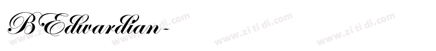 BEdwardian字体转换