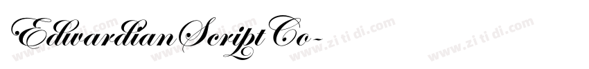 EdwardianScriptCo字体转换 EdwardianScriptCo字体转换