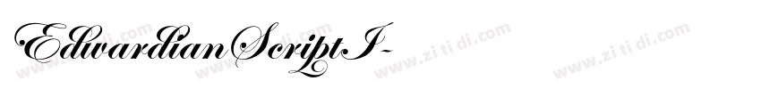 EdwardianScriptI字体转换