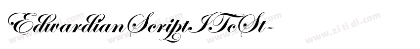 EdwardianScriptITcSt字体转换