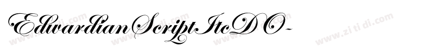EdwardianScriptItcDO字体转换
