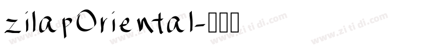zilapOriental字体转换