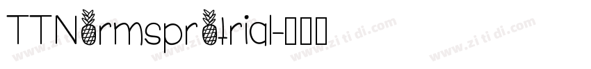 TTNormsprotrial字体转换