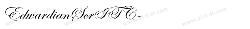 EdwardianScrITC字体转换 EdwardianScrITC字体转换