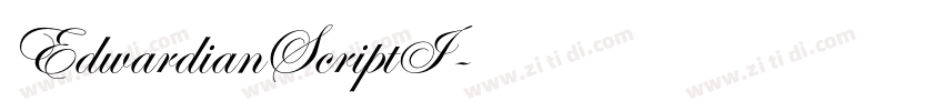 EdwardianScriptI字体转换