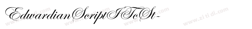 EdwardianScriptITcSt字体转换