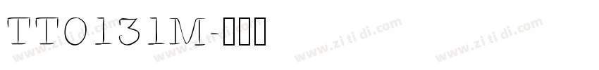 TT0131M字体转换