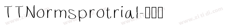TTNormsprotrial字体转换