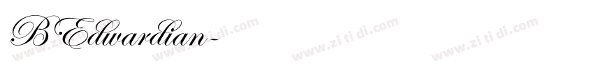 BEdwardian字体转换