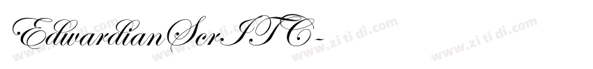 EdwardianScrITC字体转换 EdwardianScrITC字体转换