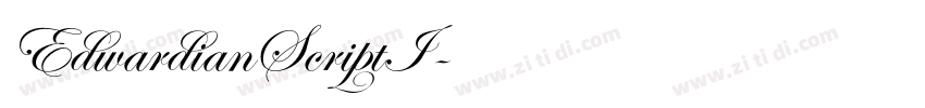 EdwardianScriptI字体转换