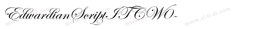 EdwardianScriptITCW0字体转换 EdwardianScriptITCW0字体转换