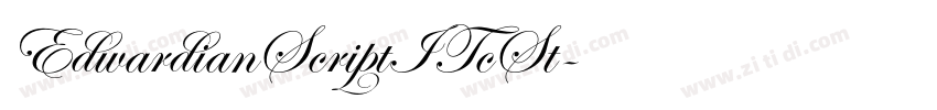 EdwardianScriptITcSt字体转换