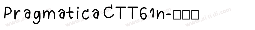 PragmaticaCTT61n字体转换