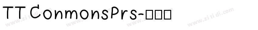 TTConmonsPrs字体转换