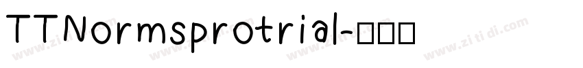 TTNormsprotrial字体转换