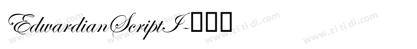 EdwardianScriptI字体转换