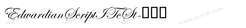 EdwardianScriptITcSt字体转换