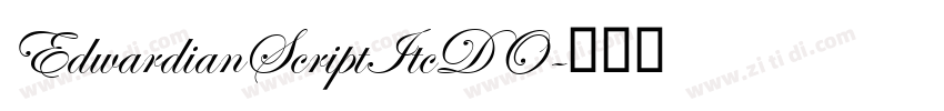 EdwardianScriptItcDO字体转换