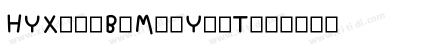 HYXiaoBoMeiYanTiw字体转换