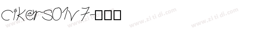 cikers01v7字体转换