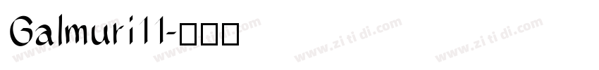 Galmuri11字体转换