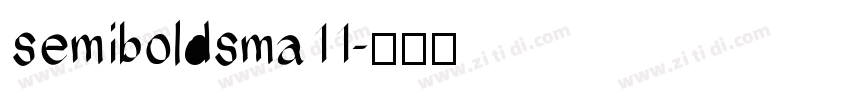 semiboldsma11字体转换