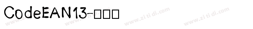 CodeEAN13字体转换